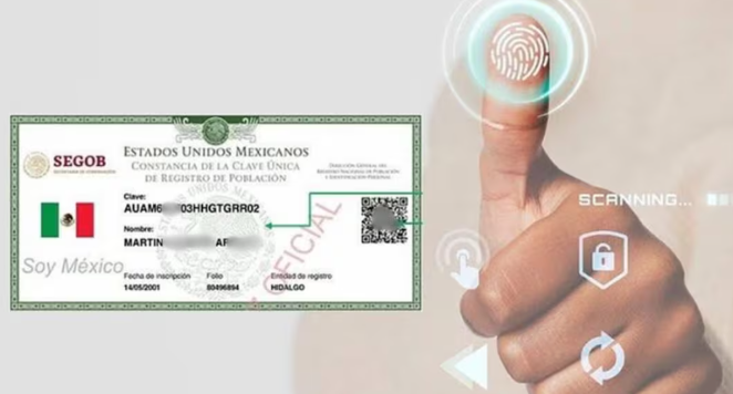 CURP biométrica.