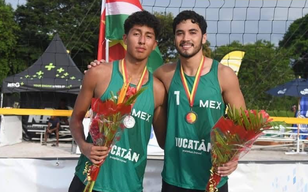Guasavense Inés Vargas Lares conquista plata en el Tour Norceca de Voleibol de playa en Surinam