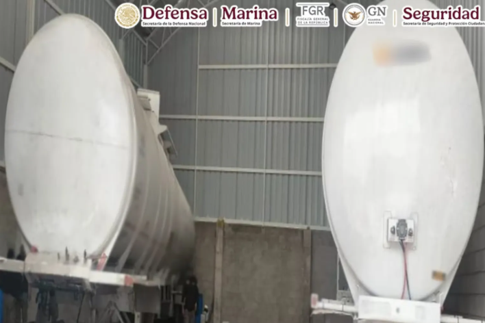 Aseguran 39 mil litros de hidrocarburo Guanajuato