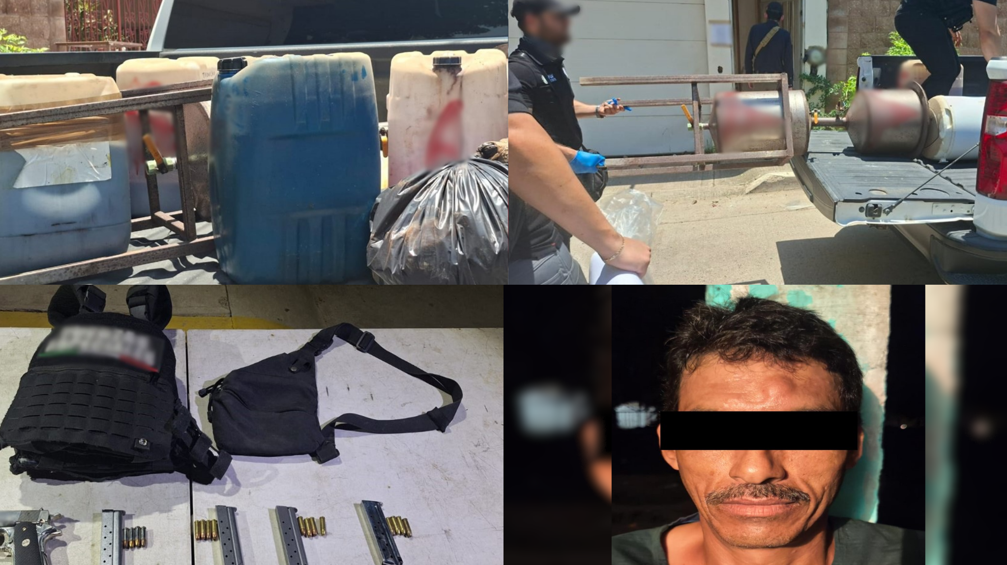 Catean inmueble donde procesaban drogas sintéticas y aseguran 200 litros de metanfetamina en Culiacán