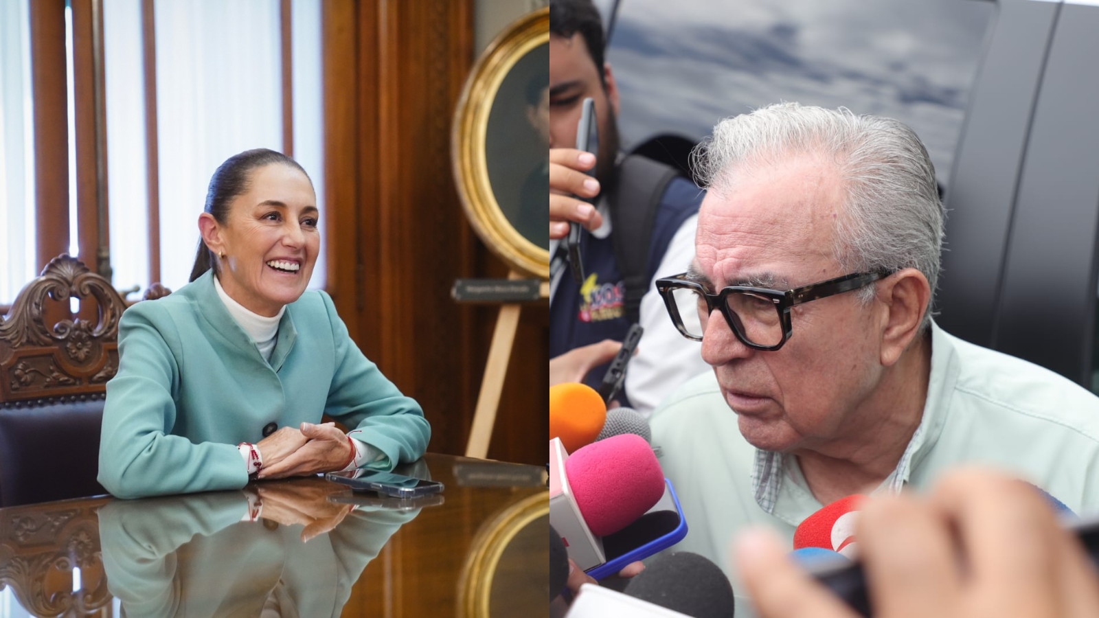 Claudia Sheinbaum y Rubén Rocha