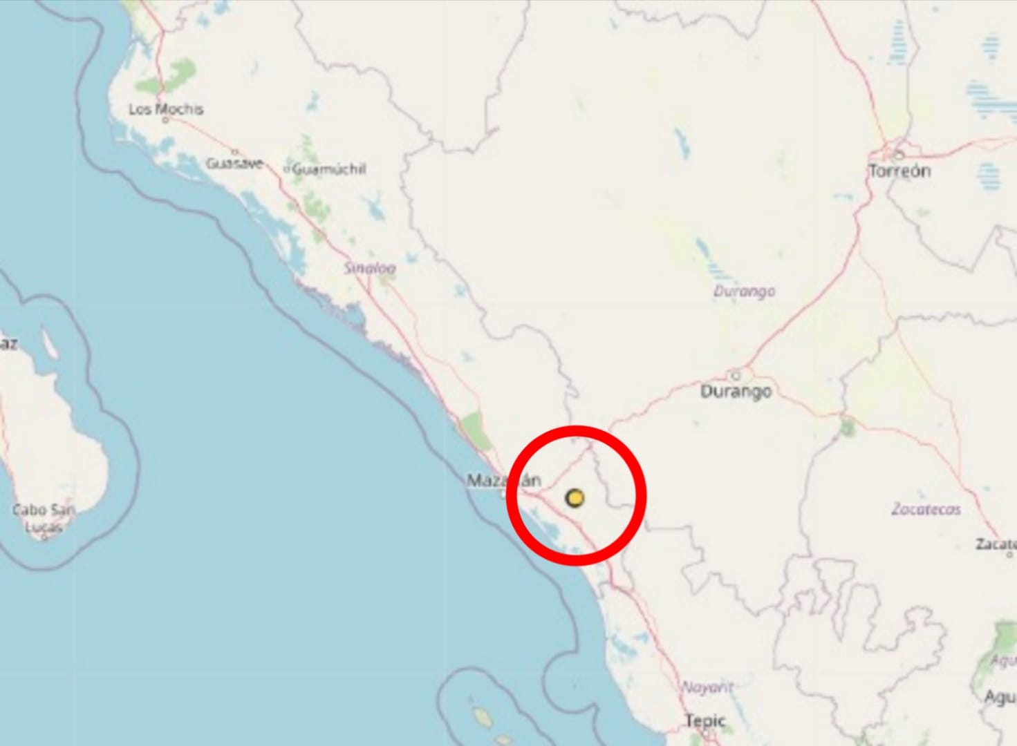 Temblor en Sinaloa