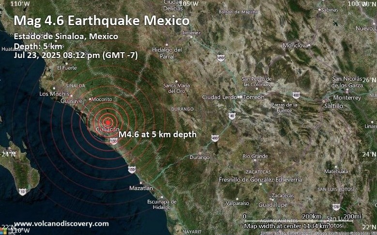 Sismo en Culiacán