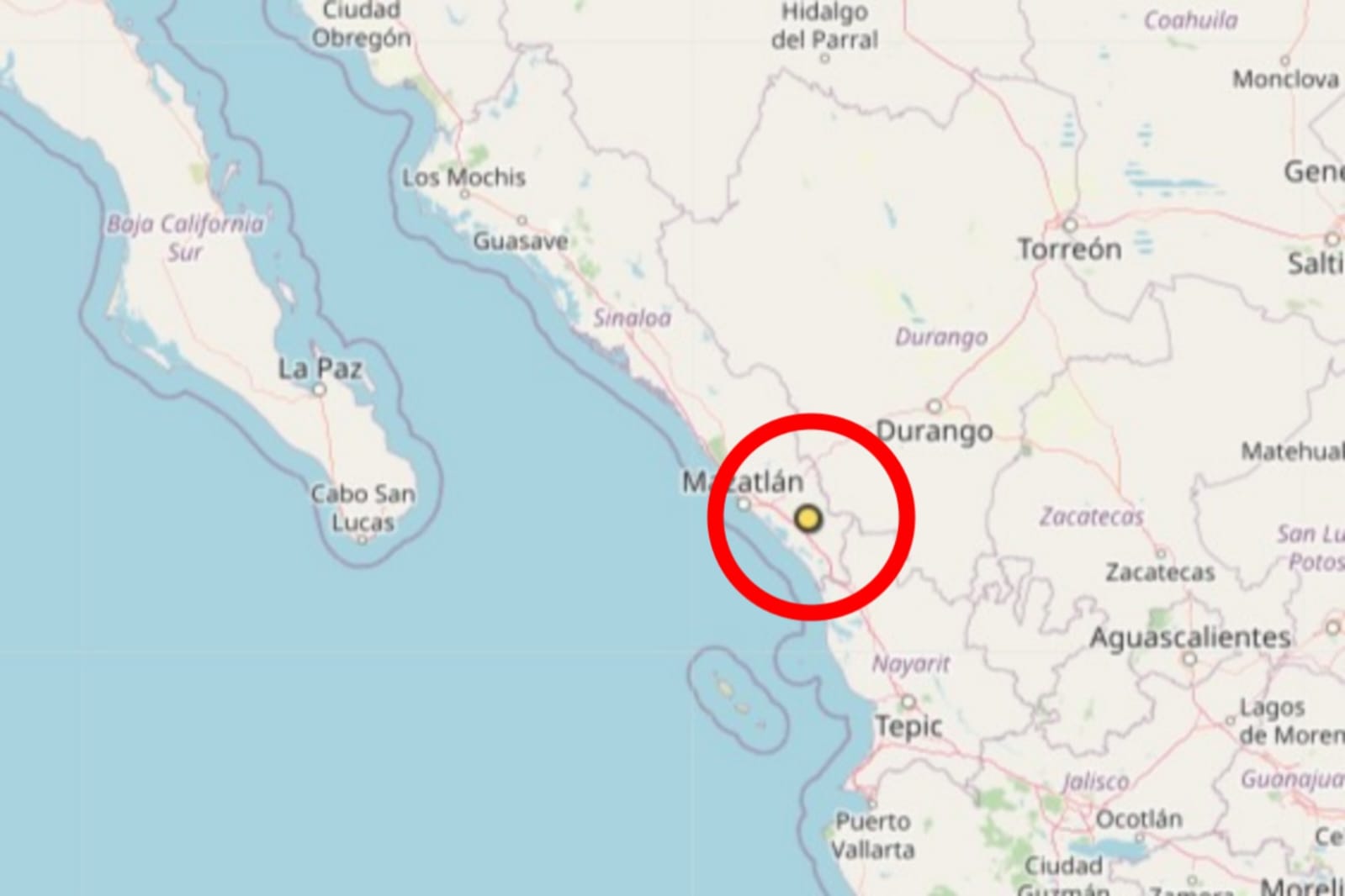 Primer sismo del mes en Sinaloa