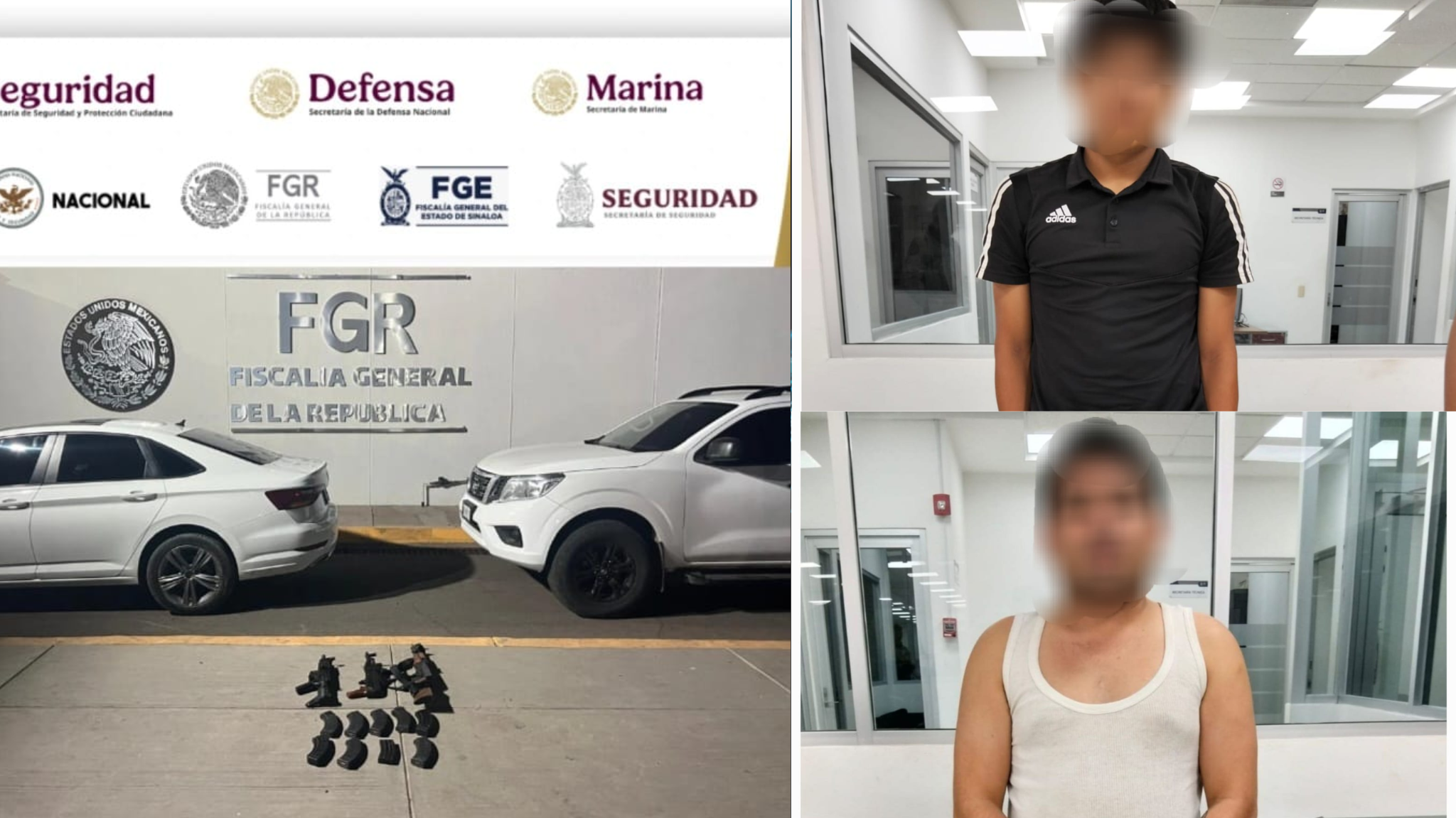 Confirma SSP 3 armados detenidos en agresión contra autoridades en Lomas del Magisterio en Culiacán