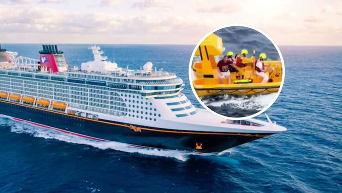 ¡Hazaña heroica! Papá salta de un crucero de Disney para rescatar a su hija que cayó al mar: VIDEO