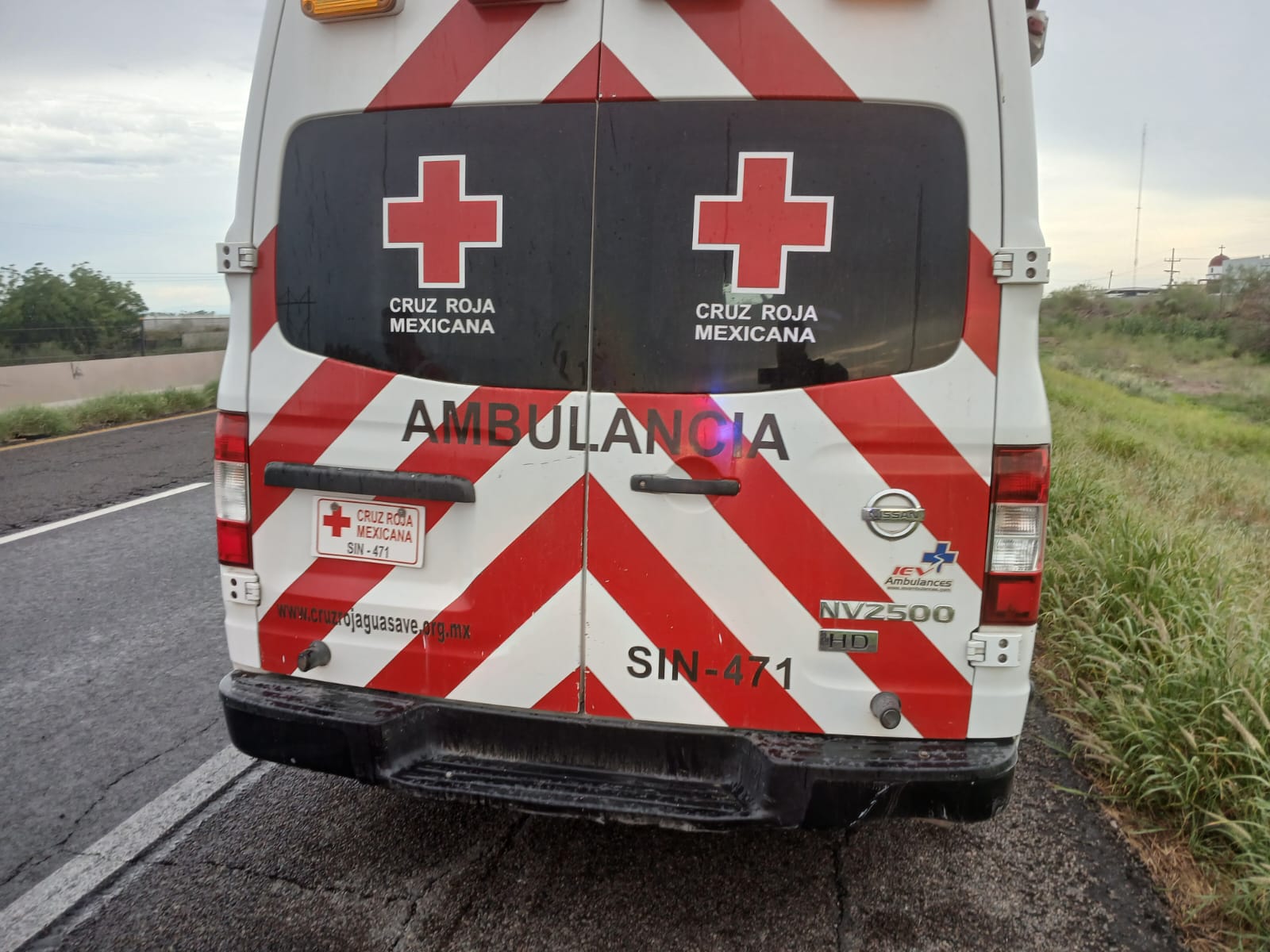 Ambulancia de la Cruz Roja.