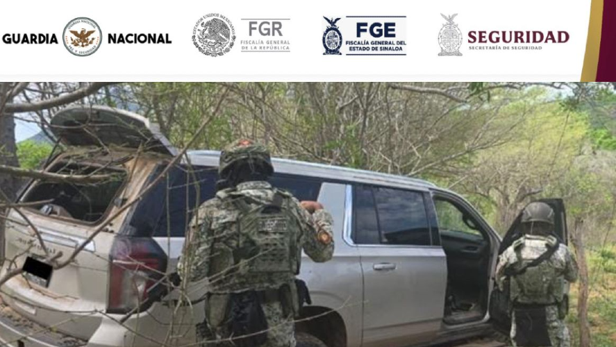 Personal militar asegura un vehículo con reporte de robo