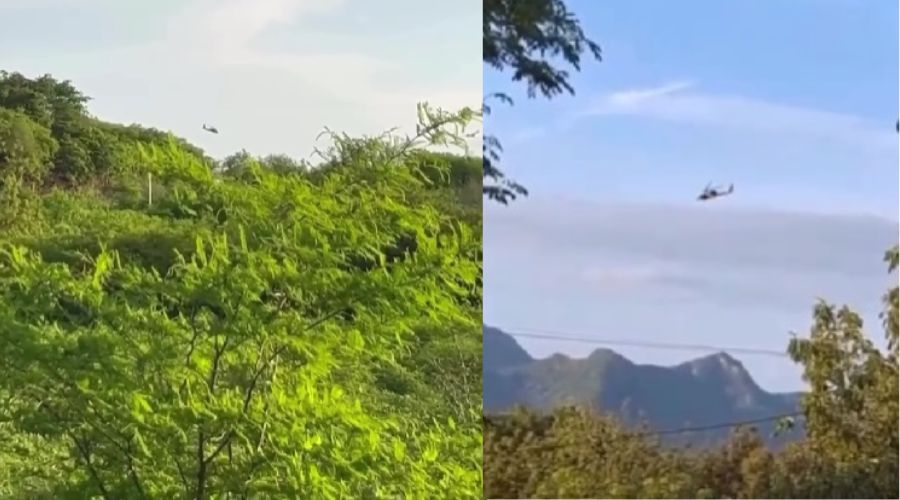 Difunden videos de sobrevuelos de las Fuerzas Armadas en la sierra de Culiacán