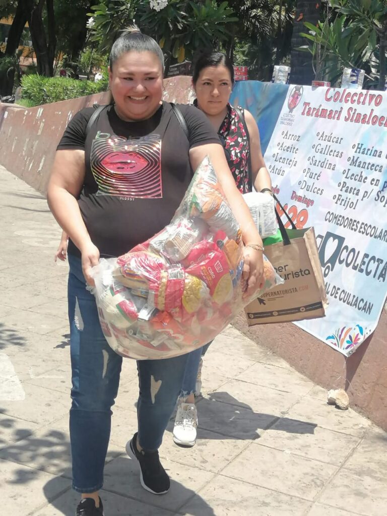 Así se vivió la pasada colecta de alimentos para niños y niñas tarahumaras que residen en Sinaloa.