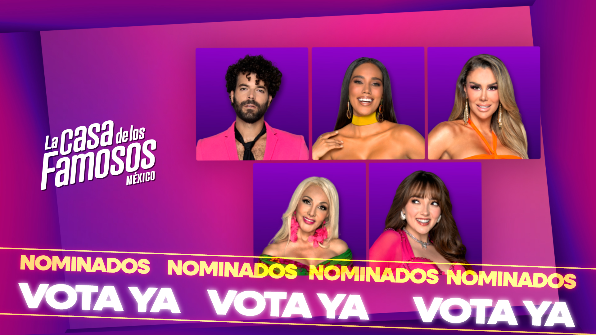 Ellos son los primeros nominados de La Casa de los Famosos 2025