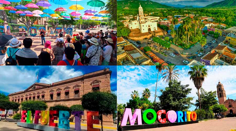 Vistas de pueblos mágicos en Sinaloa