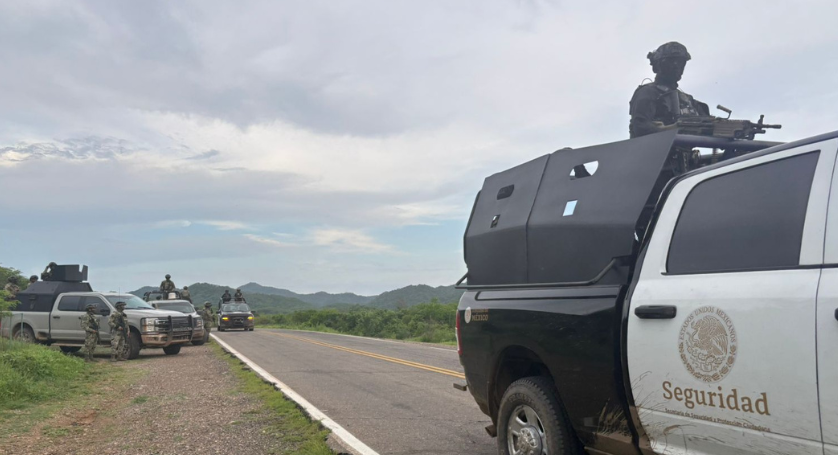 Despliegue operativo en carretera de la comunidad de Alcoyonqui