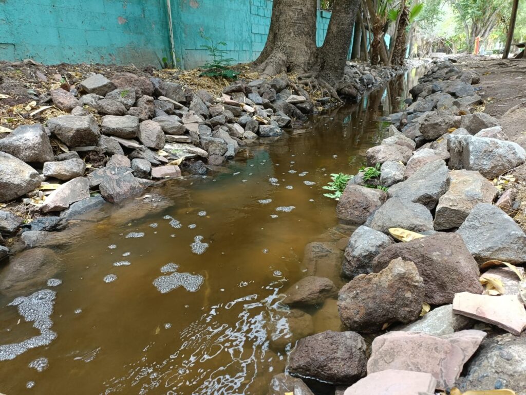 Fluye de nuevo el agua en el canal del parque Sinaloa de Los Mochis