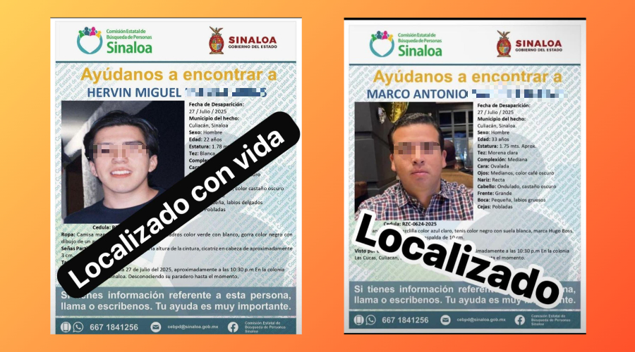 Hervin y Marco han sido localizados con vida.