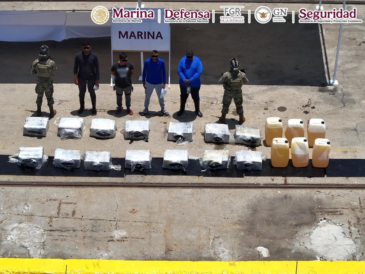 Decomisan más de media tonelada de cocaína en costas de Oaxaca