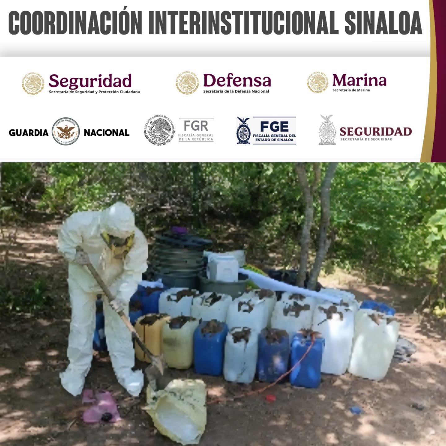 Resultados: Aseguran armamento, laboratorios y vehículos en diferentes zonas de la entidad