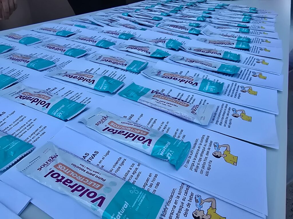 Instalan módulo de rehidratación junto a Palacio Municipal en Elota