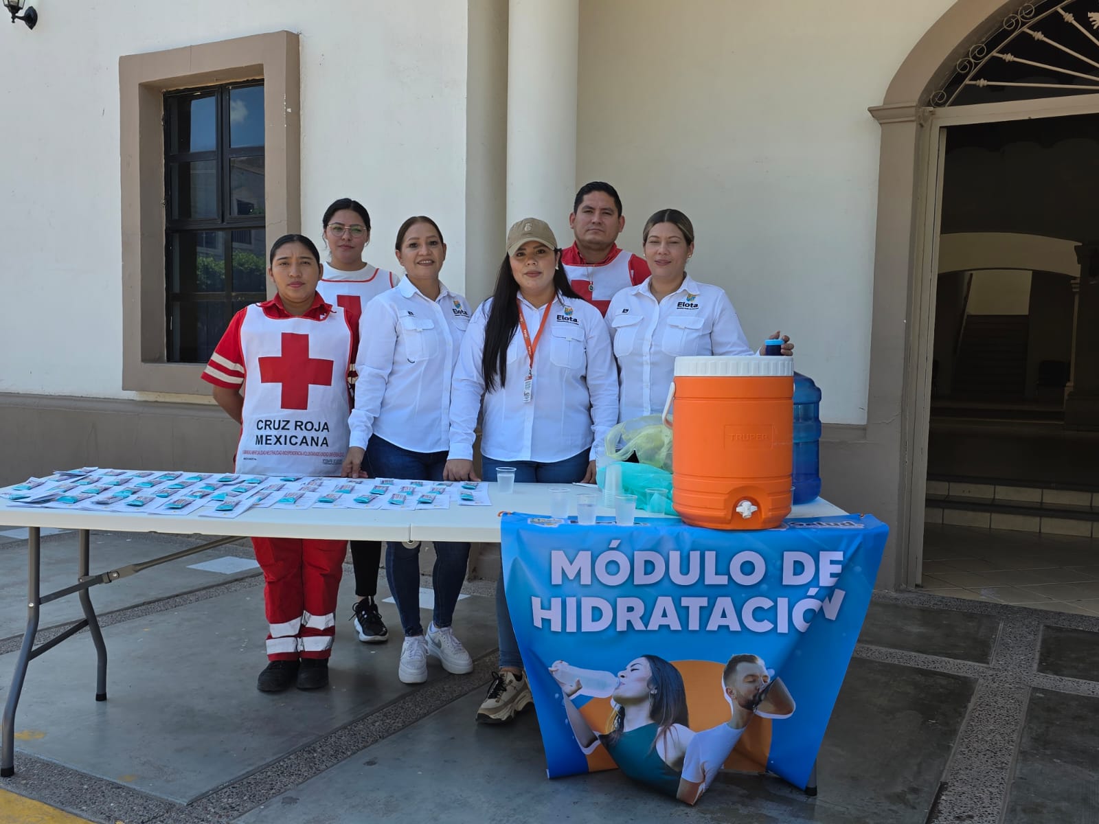 Instalan módulo de rehidratación junto a Palacio Municipal en Elota