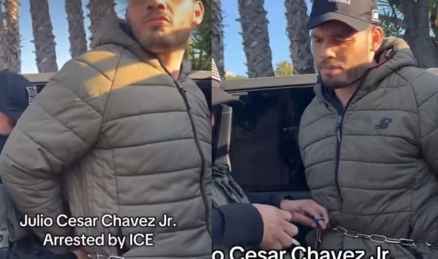 Sin oponer resistencia: este es el video de la detención de Julio César Chávez Jr. en EU