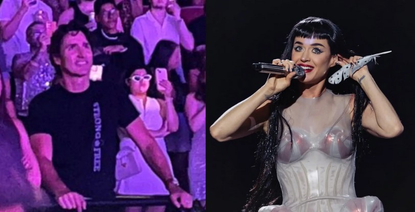 VIDEO: Captan a Justin Trudeau en concierto de Katy Perry y avivan rumores de romance