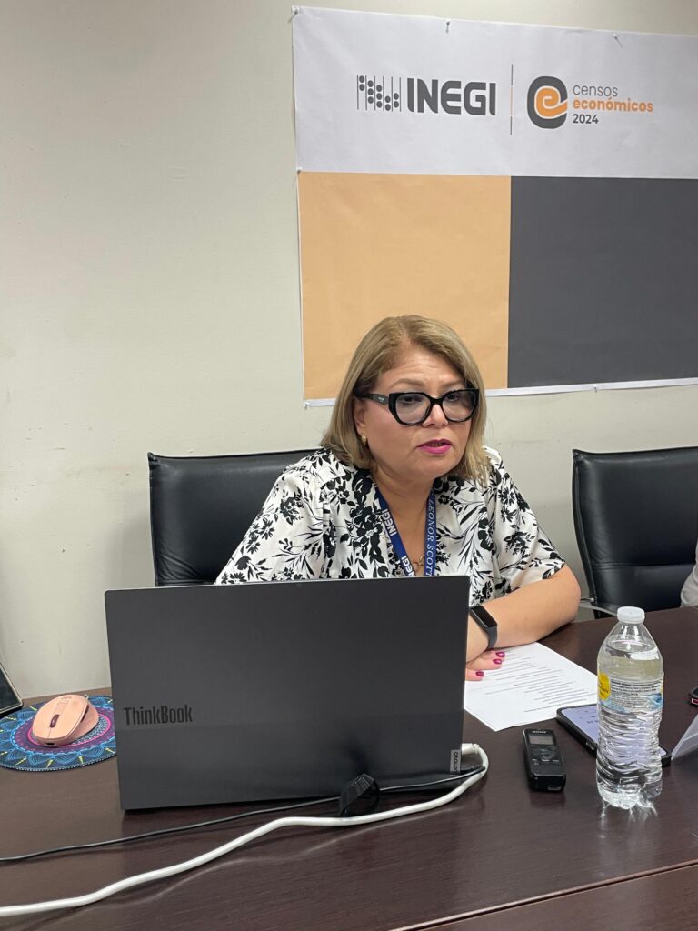 Leonor Scott Molina, coordinadora estatal del Inegi.