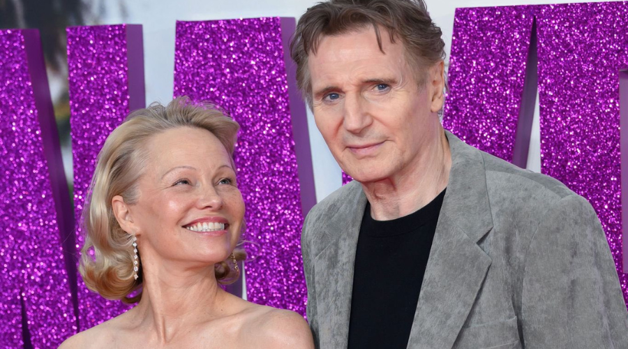Pamela Anderson y Liam Neeson.