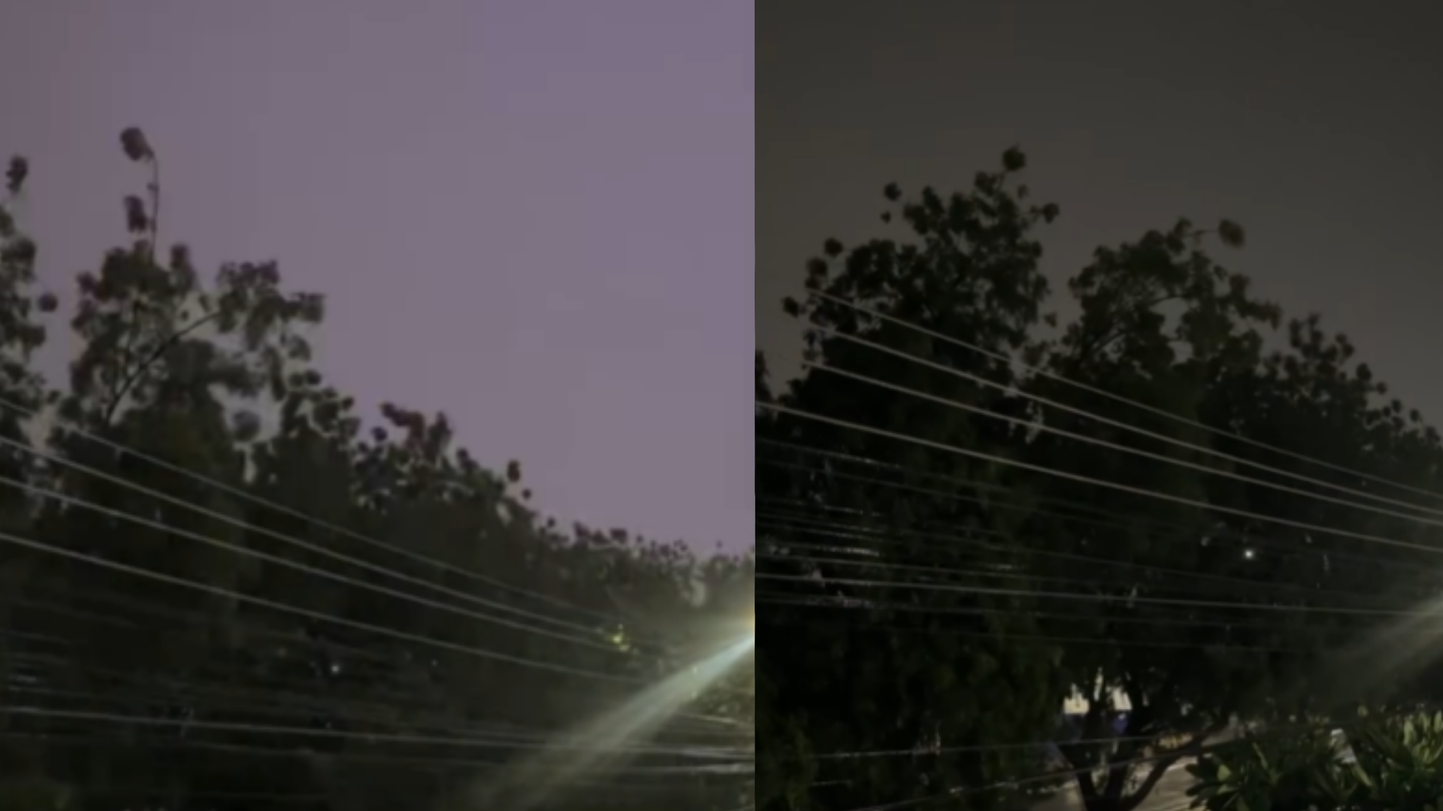 Lluvia con tormenta eléctrica sorprende a Culiacán durante la madrugada