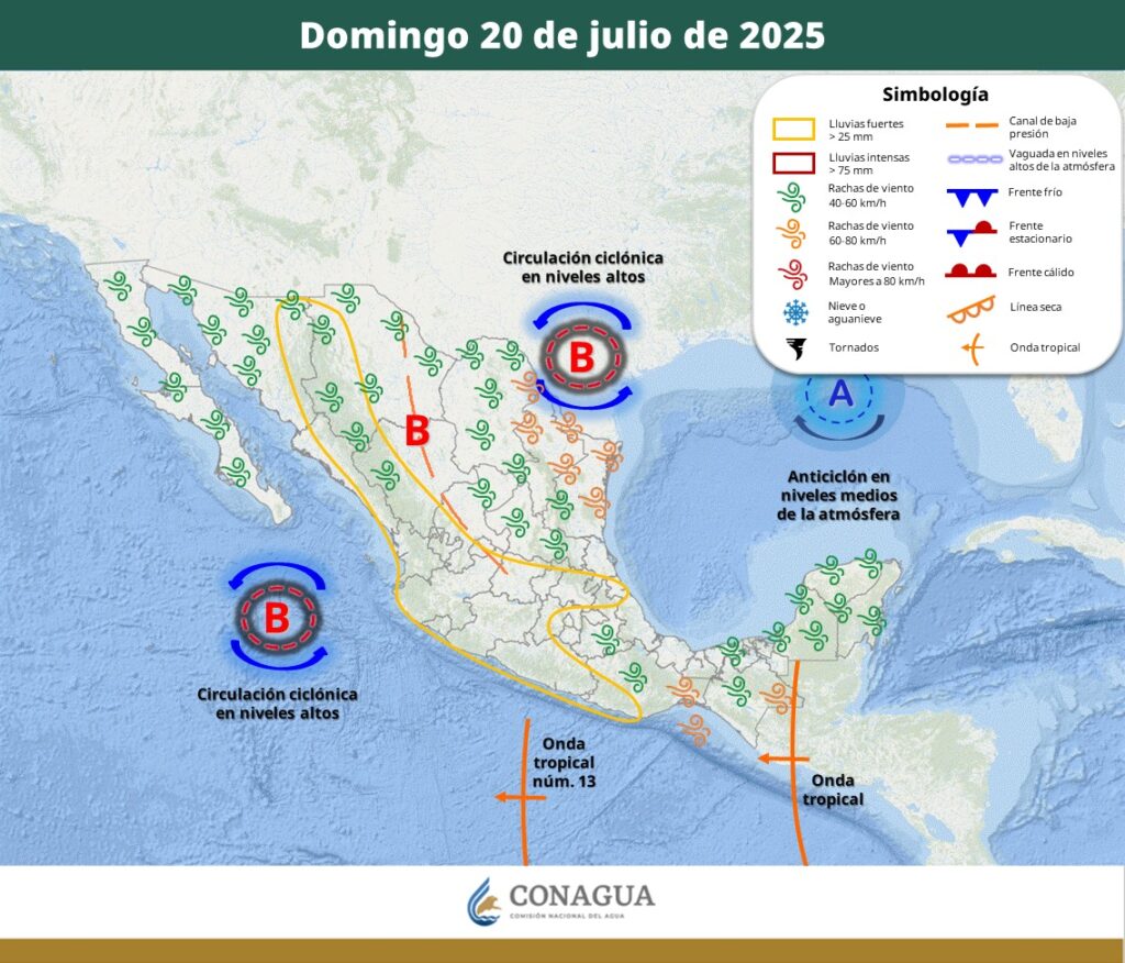Lluvias fuertes con descargas eléctricas le esperan este sábado a Sinaloa