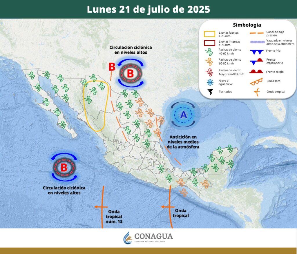 Lluvias fuertes con descargas eléctricas le esperan este sábado a Sinaloa