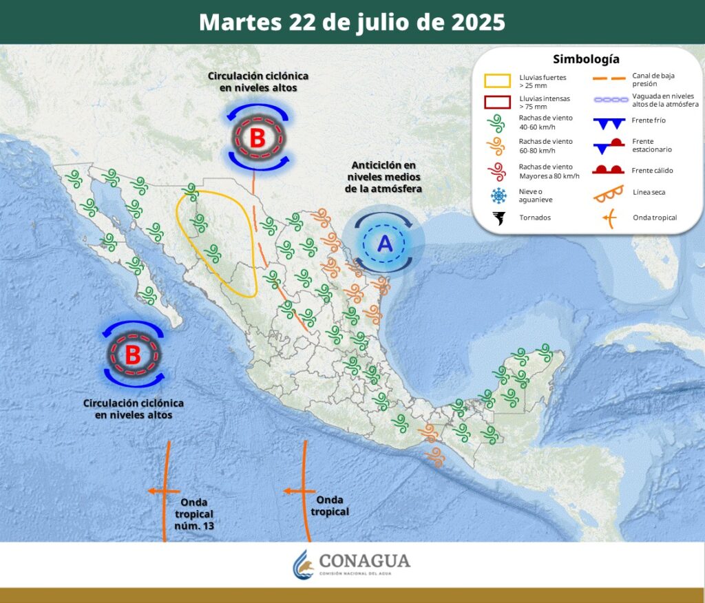 Lluvias fuertes con descargas eléctricas le esperan este sábado a Sinaloa