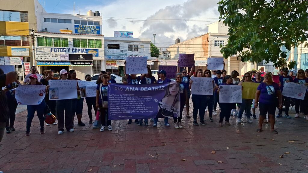 Manifestación para exigir que se investigara el caso de la muerte de Ana Beatriz.