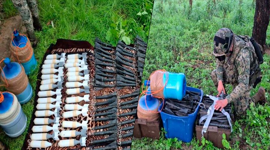 Artefactos explosivos de fabricación improvisada en Sinaloa