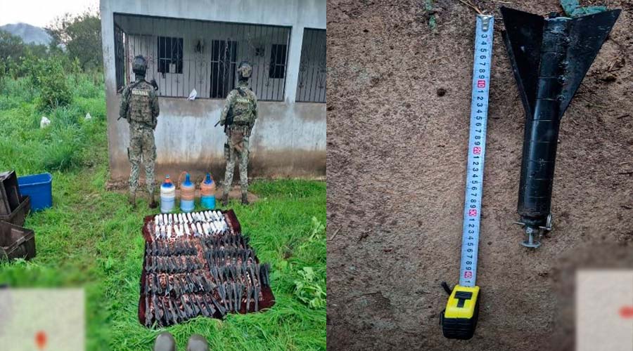 Artefactos explosivos asegurados 