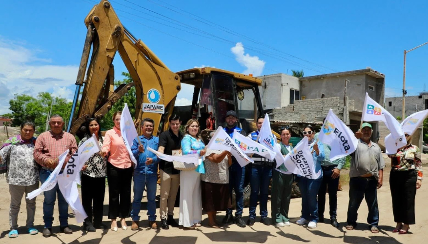 Banderazo a la reubicación del colector de la colonia Mirama