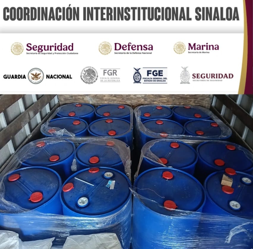 Aseguran camión con drogas