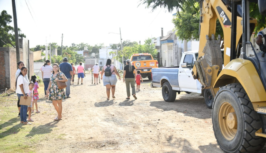 Obra de pavimentación de la calle Ejido Tablón I,