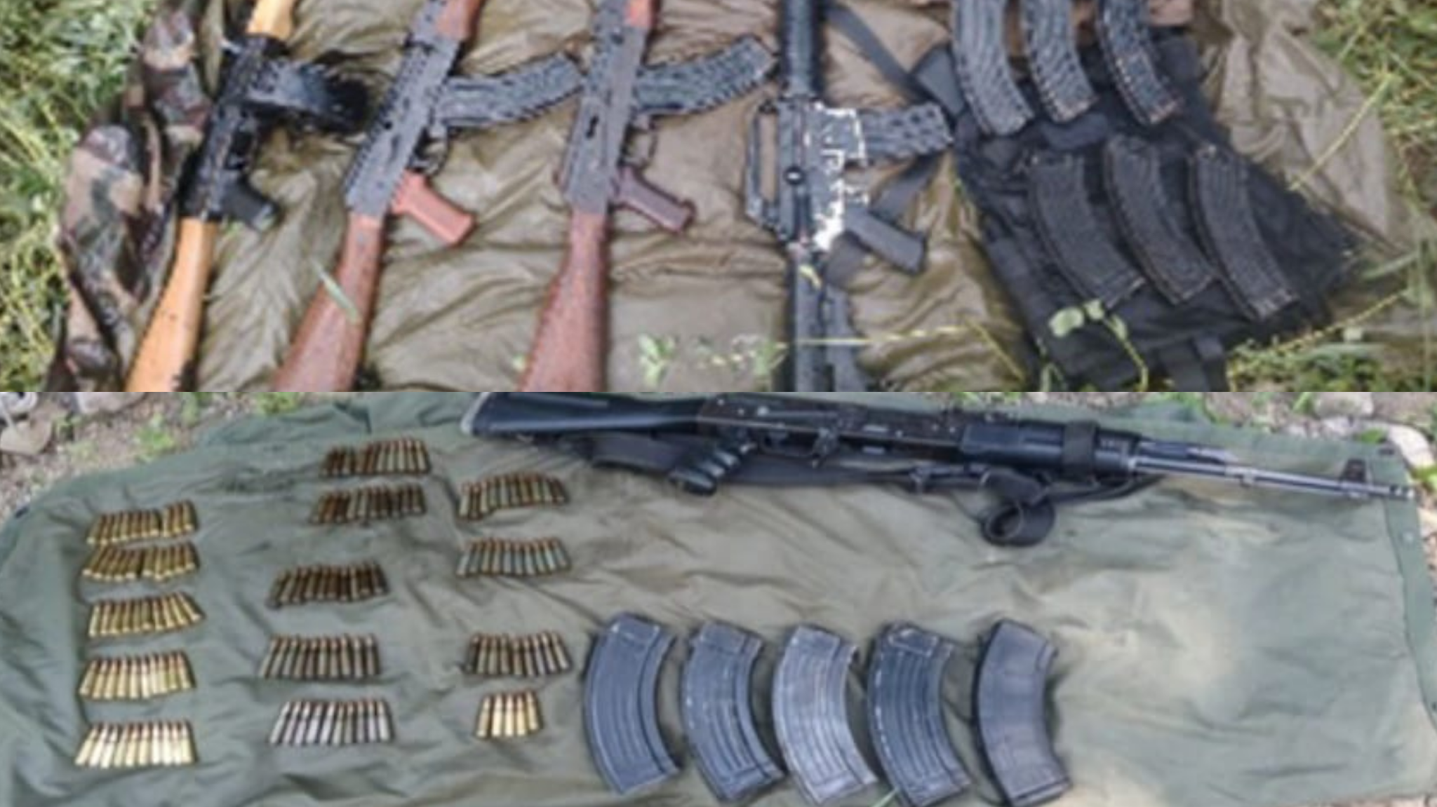 Personal militar asegura armas, cargadores y equipo táctico en dos comunidades de Imala en Culiacán