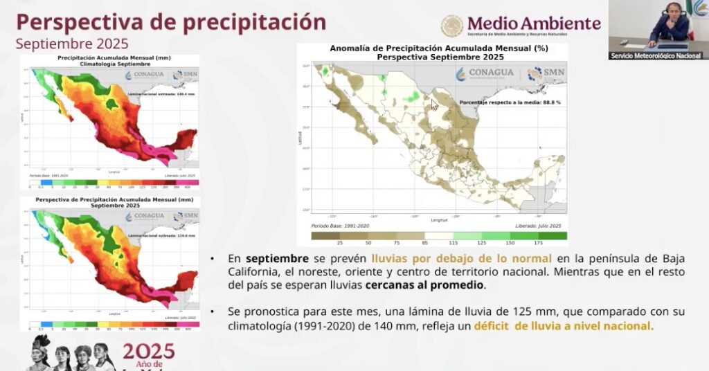 Así la perspectiva de lluvias para los meses de julio, agosto y septiembre