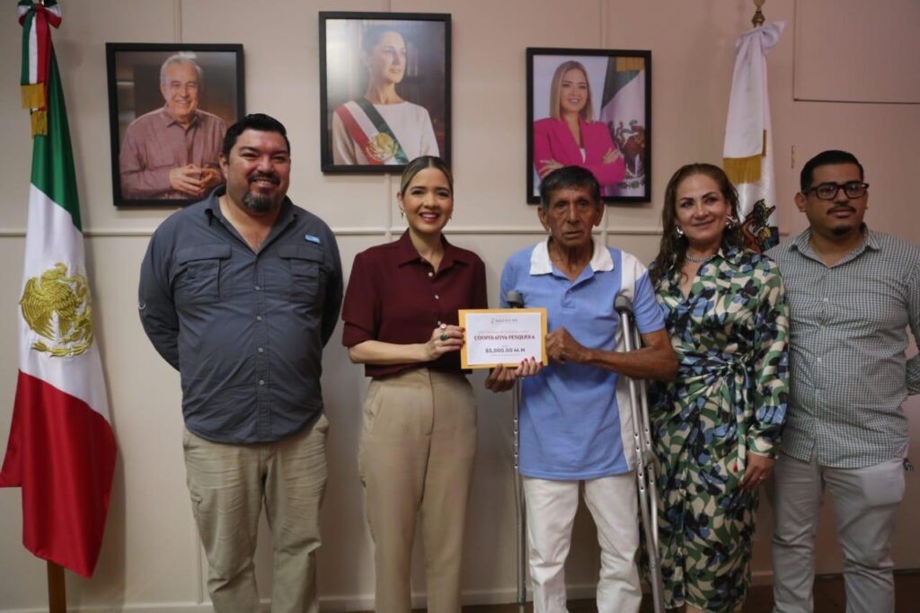 Pescadores de Mazatlán reciben 30 mil pesos para reforzar las labores de inspección y vigilancia