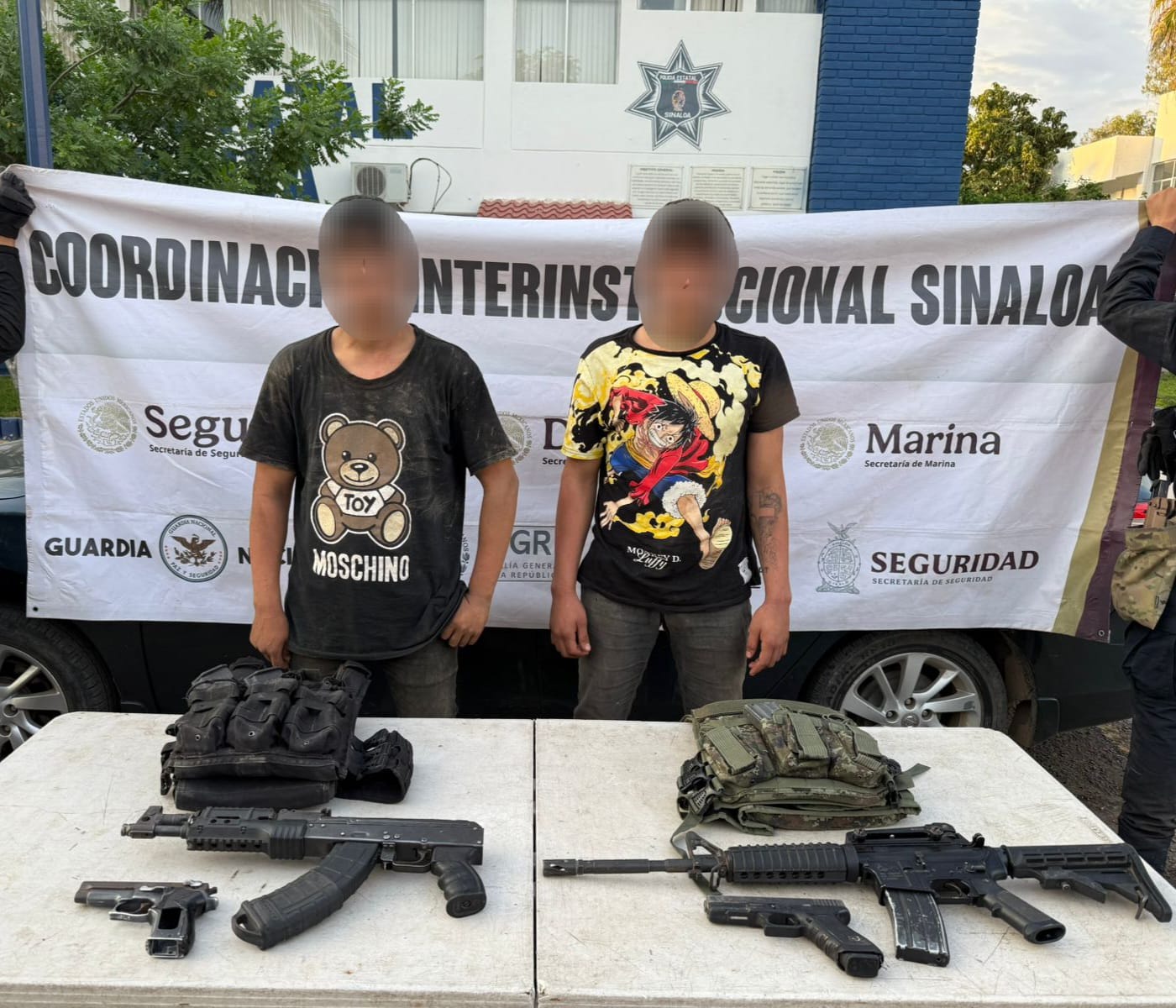 Policía Estatal frustra la huida de dos civiles en Navolato