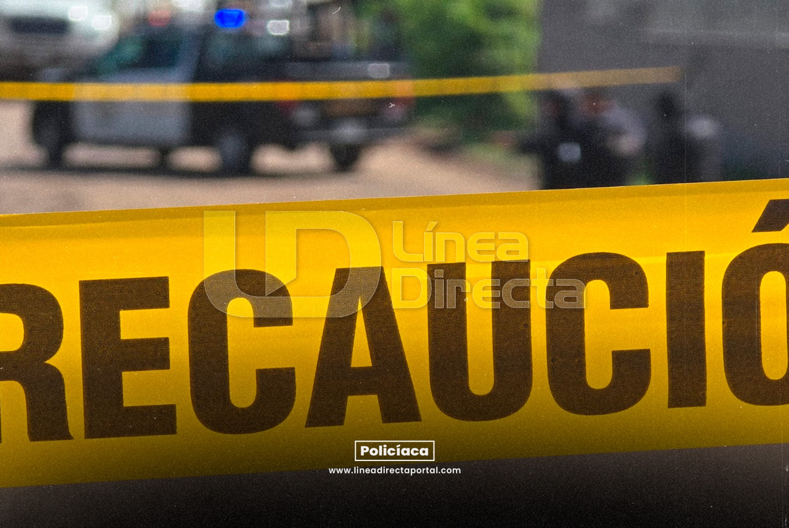 Cinta amarilla en escena del crimen