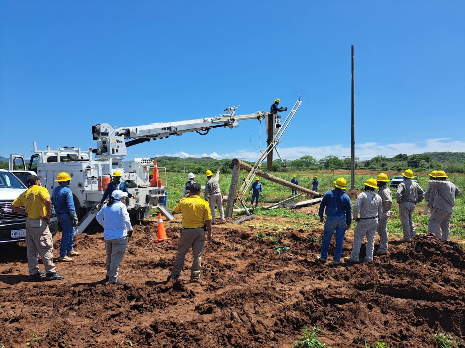 Queda restablecido el suministro de energía eléctrica en la zona sur de Sinaloa