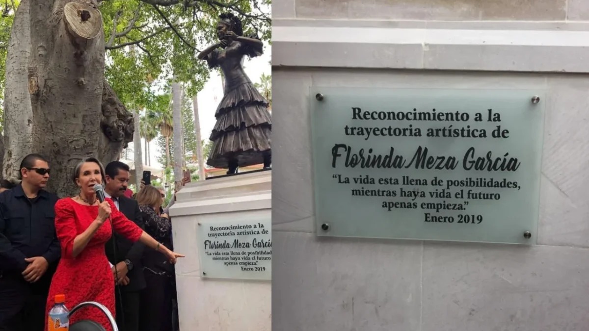 Recaudan firmas para quitar estatua de Florinda Meza en Zacatecas