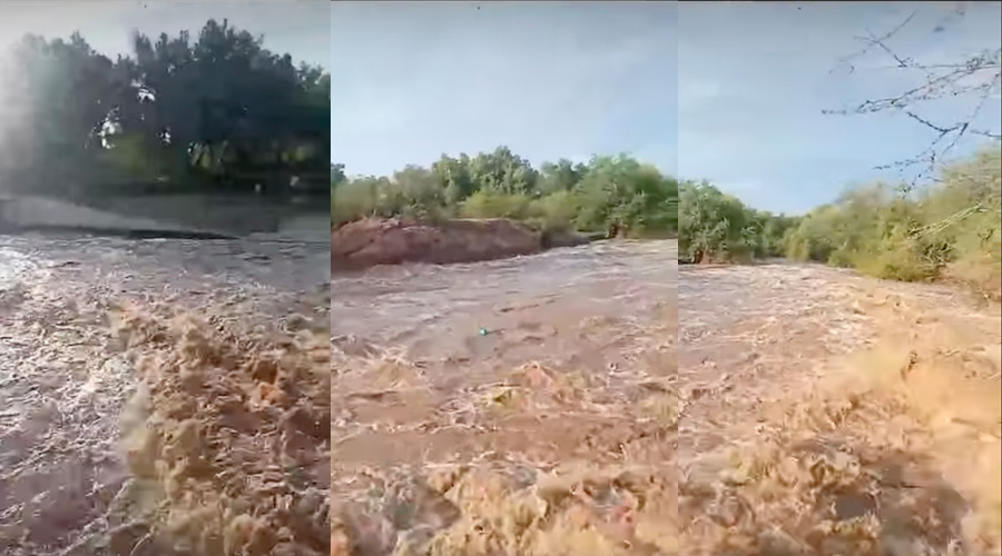 Río Sinaloa Lluvias Viejo Petatlán Derivadora El Tapo Sinaloa de Leyva