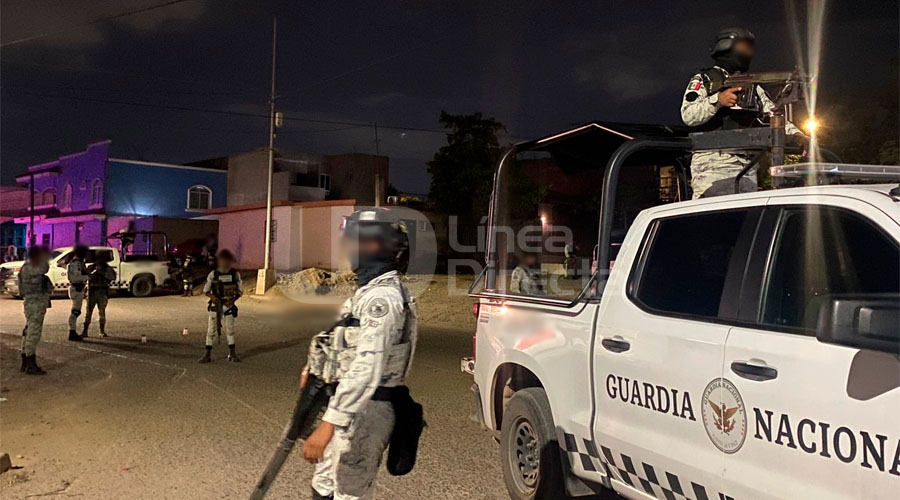 Elementos de la Guardia Nacional en Culiacán