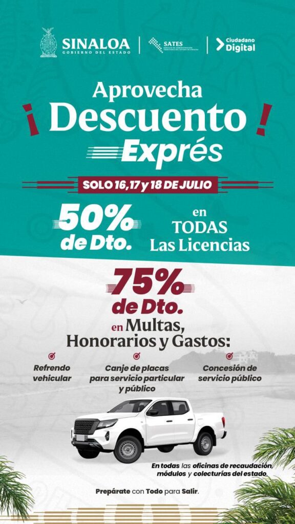 Sates anuncia descuentos