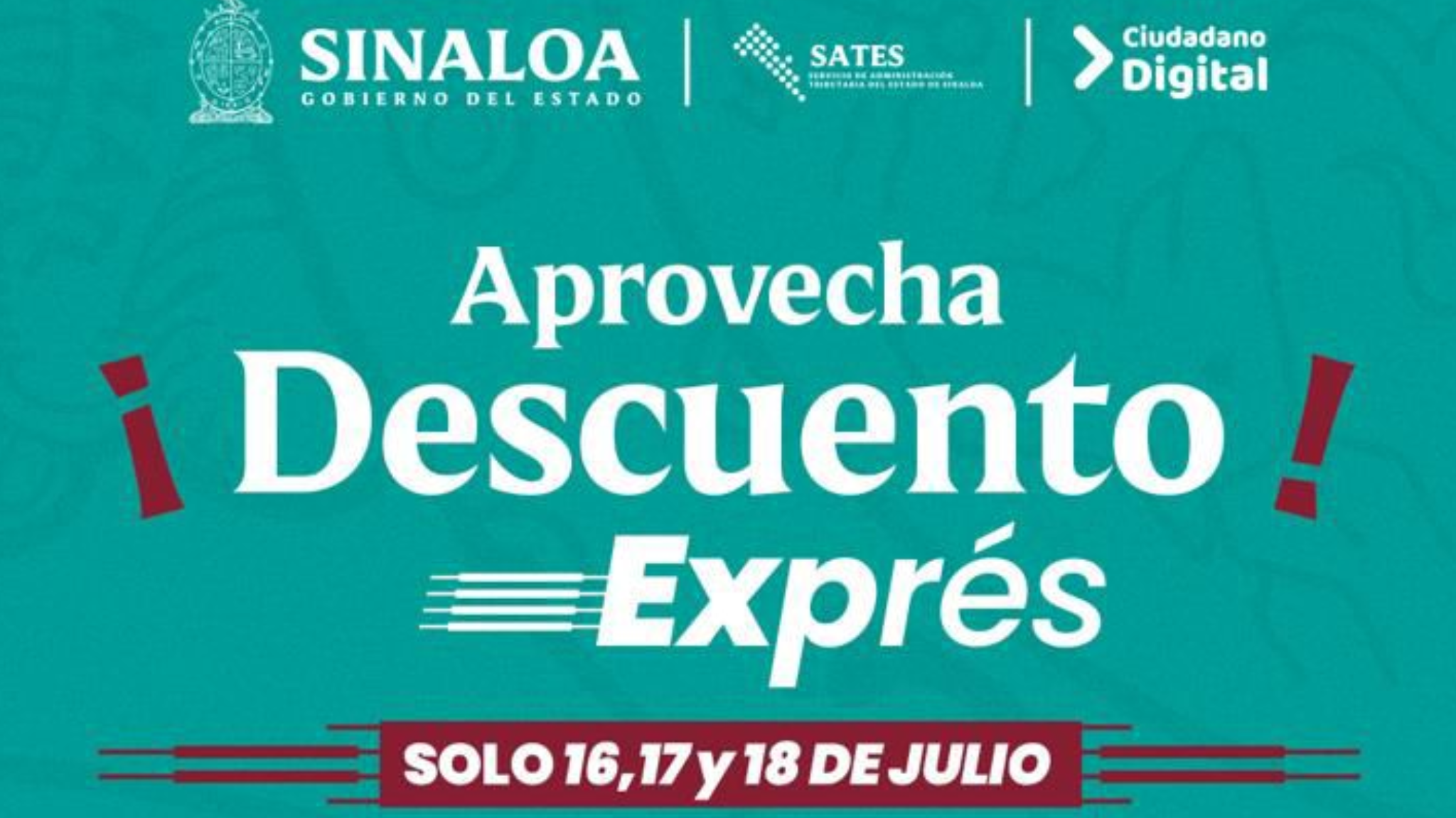 Sates anuncia descuentos exprés en trámites vehiculares los días 16, 17 y 18 de julio