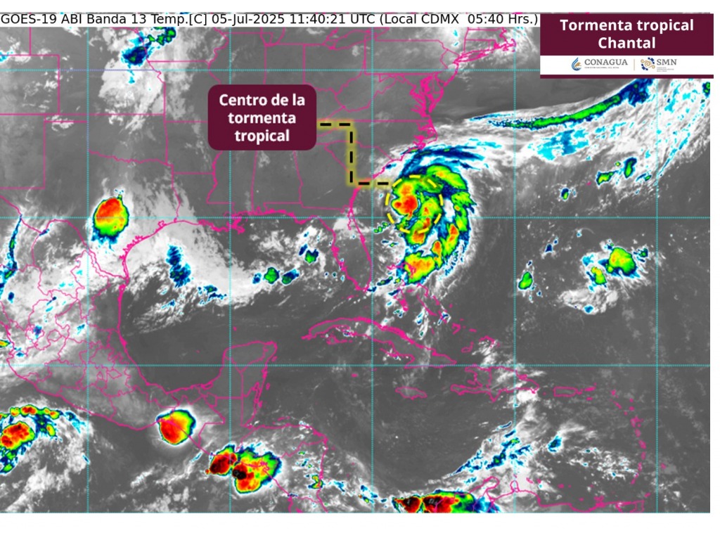 Se forma la tormenta tropical Chantal en el Atlántico