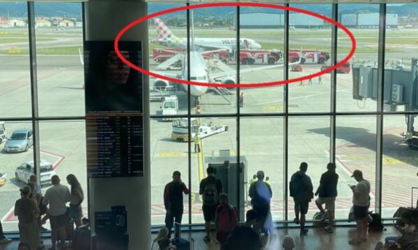 Tragedia en aeropuerto de Italia; hombre muere al ser absorbido por motor de avión